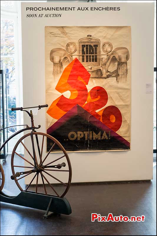 Artcurial Motorcars, Paris, Affiche Promotionelle Fiat